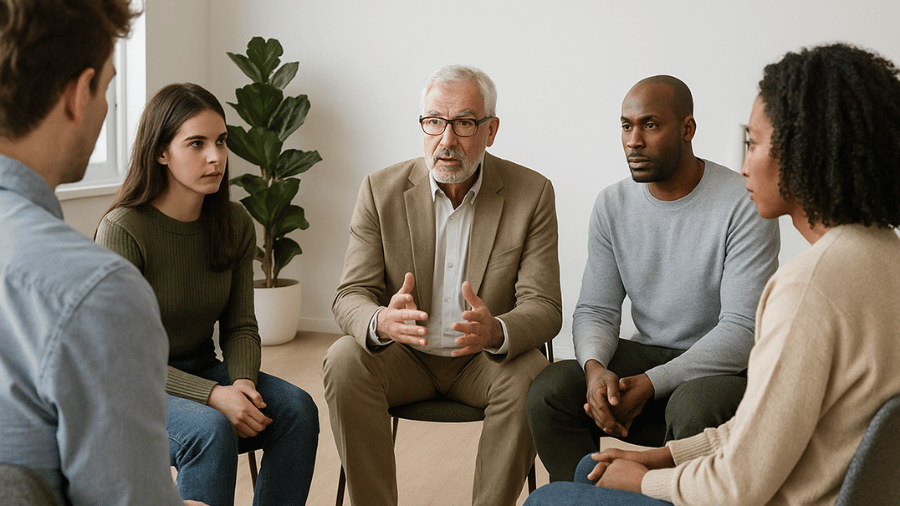 Group therapy session space at Chosen